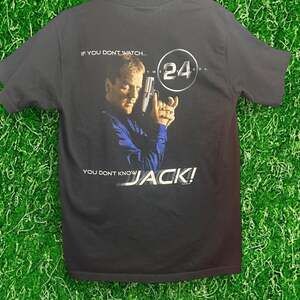 Vintage 2004 24 TV Show Jack Bauer Promo T-Shirt Black Size Medium
